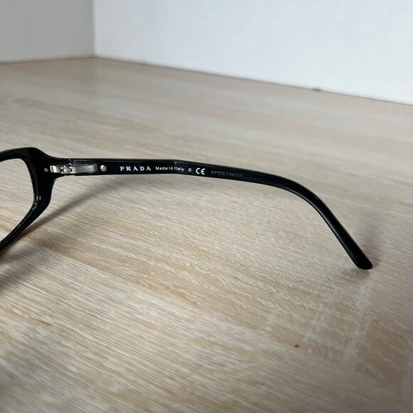 Prada VPR 09M 1AB-1O1 Eyeglasses PARTS ONLY Black Frame 53-16-135 - Picture 6 of 8
